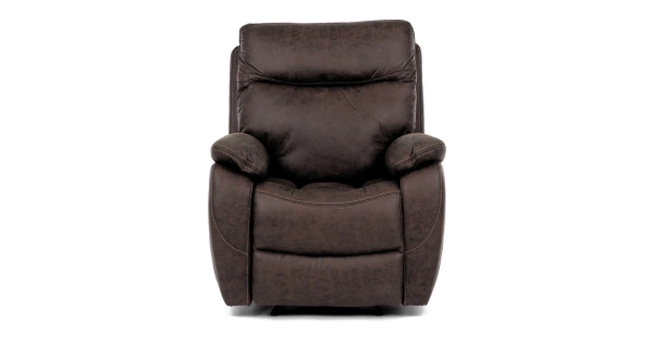 Elektrické relaxační křeslo MONADENI, hnědá látka