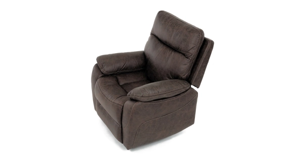 Elektrické relaxační křeslo MONADENI, hnědá látka