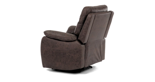 Elektrické relaxační křeslo MONADENI, hnědá látka