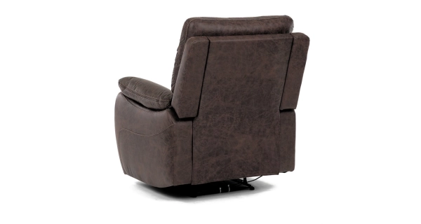 Elektrické relaxační křeslo MONADENI, hnědá látka