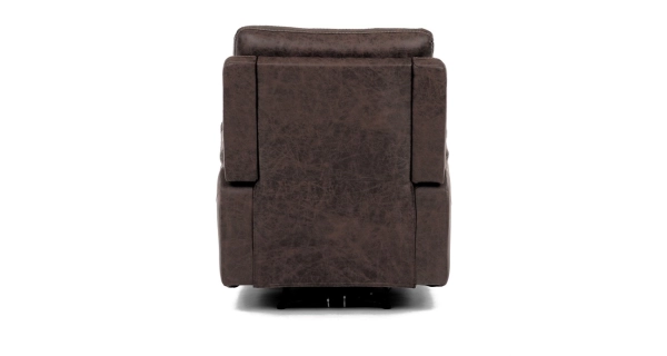 Elektrické relaxační křeslo MONADENI, hnědá látka