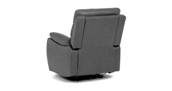 Elektrické relaxační křeslo MONADENI, šedá látka