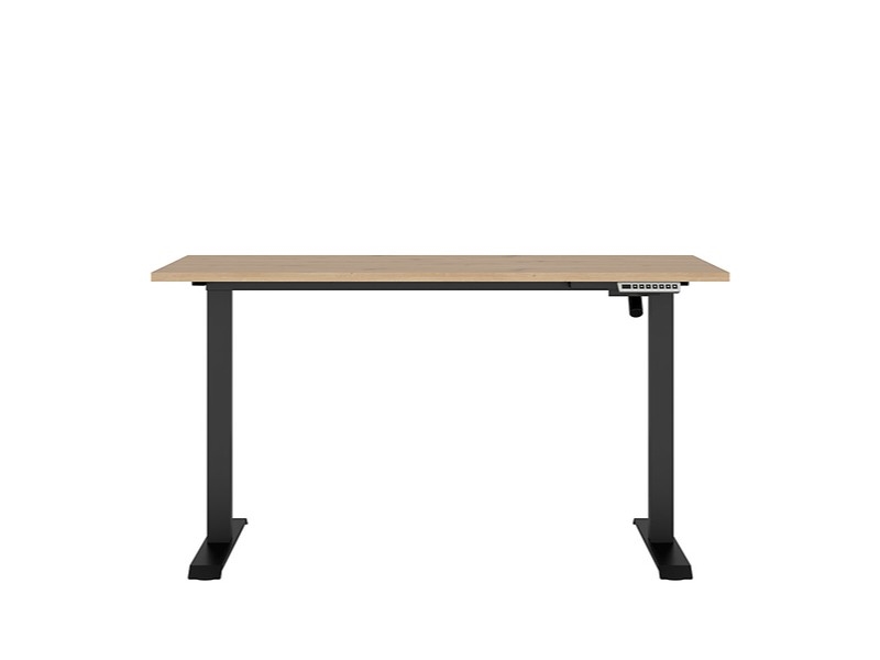 Levně Elektricky polohovatelný psací stůl BELLARMINO 140x70 cm, dub artisan