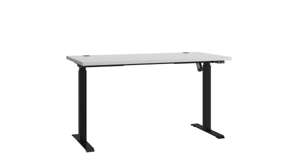 Elektrický výškově nastavitelný psací stůl AGEPSTA 1, světle šedá