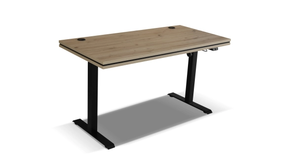 Elektrický výškově nastavitelný psací stůl AGEPSTA 2, dub artisan