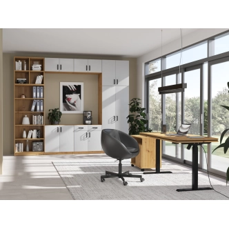 Elektrický výškově nastavitelný psací stůl AGEPSTA 2, světle šedá