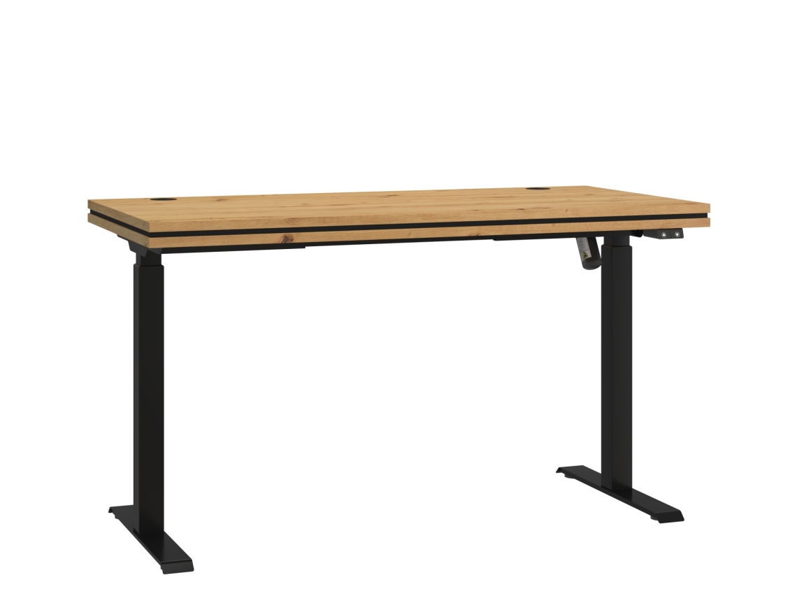 Levně Elektrický výškově nastavitelný psací stůl AGEPSTA 2, dub artisan