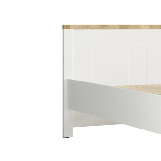 ELGON postel 160x200, bílá/dub westminster, 5 let záruka