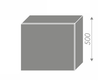 CHANIE, skříňka horní na digestoř W8 60, korpus: bílý, barva: grey stone