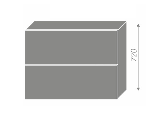CHANIE, skříňka horní W8B 90 AV, korpus: grey, barva: light grey stone