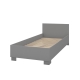 ERIBERTO II postel 90x200 cm bez roštu a matrace, šedá