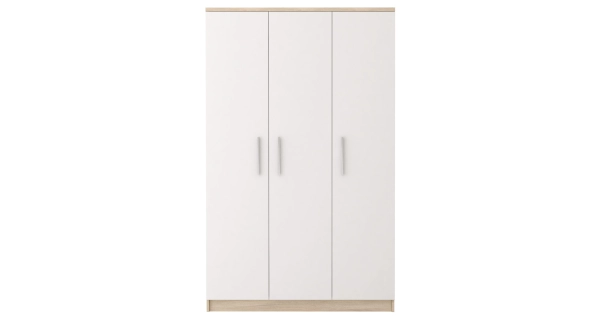 ERIBERTO III skříň 3D, dub sonoma/bílá