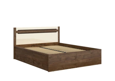 ERMELINDA postel 160x200 cm, dub april/perleťový lesk