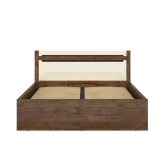 ERMELINDA postel 160x200 cm, dub april/perleťový lesk