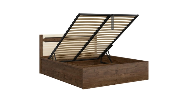 ERMELINDA postel 160x200 cm, dub april/perleťový lesk