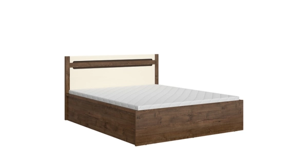 ERMELINDA postel 160x200 cm, dub april/perleťový lesk