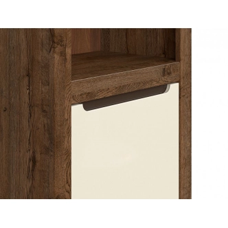 ERMELINDA regál 1D, dub april/perleťový lesk