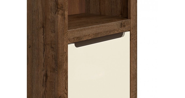 ERMELINDA regál 1D, dub april/perleťový lesk