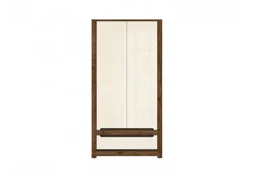 ERMELINDA skříň 2D1S, dub april/perleťový lesk