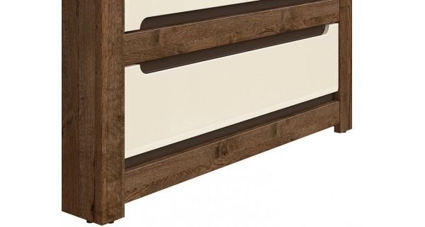 ERMELINDA skříň 2D1S, dub april/perleťový lesk