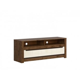 ERMELINDA televizní stolek, dub april/perleťový lesk