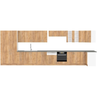 ESTRELLA, dvířka na myčku ZM 570x596, dub lefkas