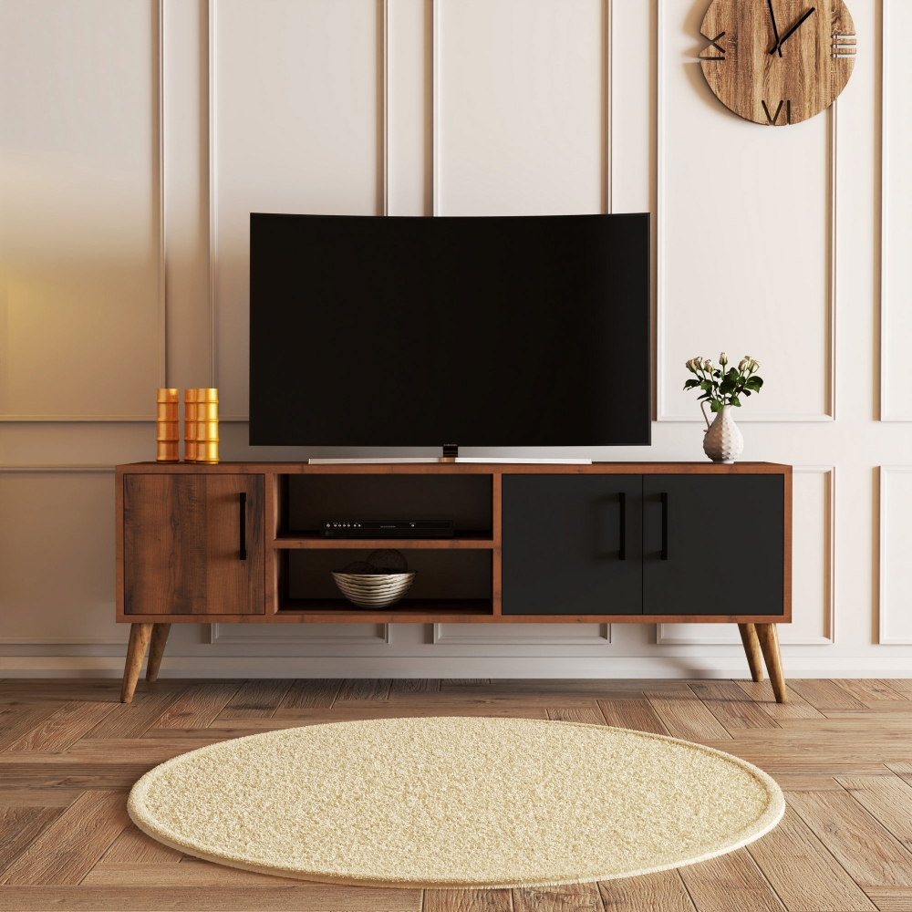 TV stolek ARPA, vlašský ořech/antracit