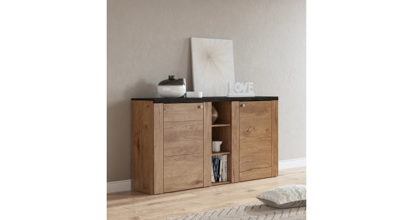 FEDRA komoda 2D, dub lefkas/touchwood