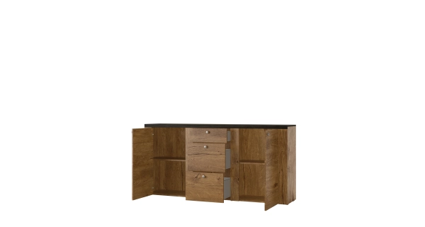 FEDRA komoda 2D3S, dub lefkas/touchwood