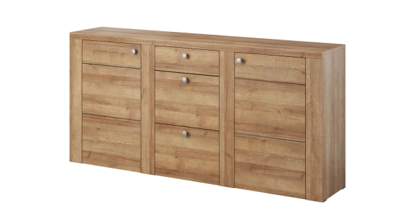 FEDRA komoda 2D3S, dub riviera světlý 