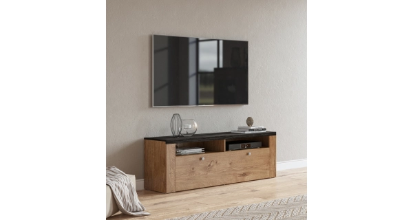 FEDRA TV stolek, dub lefkas/touchwood