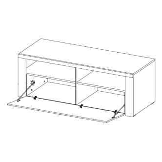 FEDRA TV stolek, dub riviera světlý 