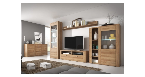 FEDRA TV stolek, dub riviera světlý 