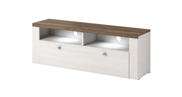 FEDRA TV stolek, dub sonoma trufel/sibiu larche 