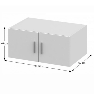 FLIPPER nástavec na skříň 2D, bílý