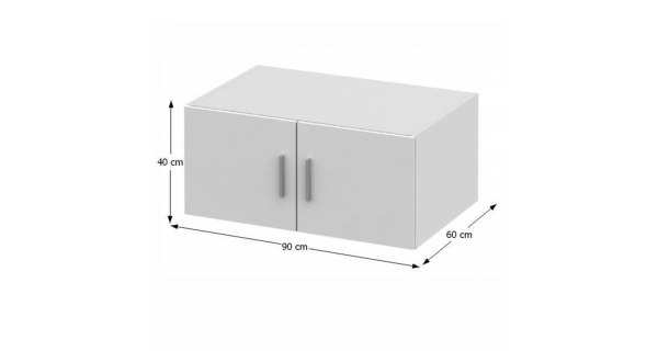 FLIPPER nástavec na skříň 2D, bílý