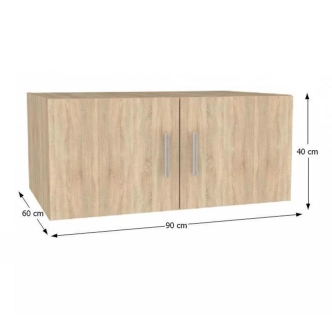 FLIPPER nástavec na skříň 2D, dub sonoma