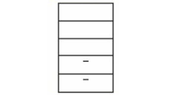 FLIPPER skříň 2D2S, bílá