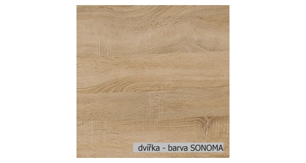 FLOSSIE, skříňka dolní D3m 80, korpus: grey, barva: sonoma