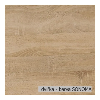 FLOSSIE, skříňka horní W2 60, korpus: grey, barva: sonoma