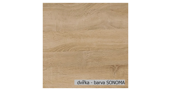 FLOSSIE, skříňka pro vestavbu D14RU/2M-356, korpus: lava, barva: sonoma