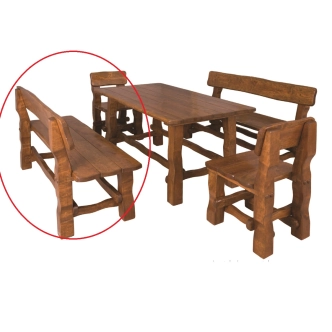 FLUE zahradní lavice, barva teak