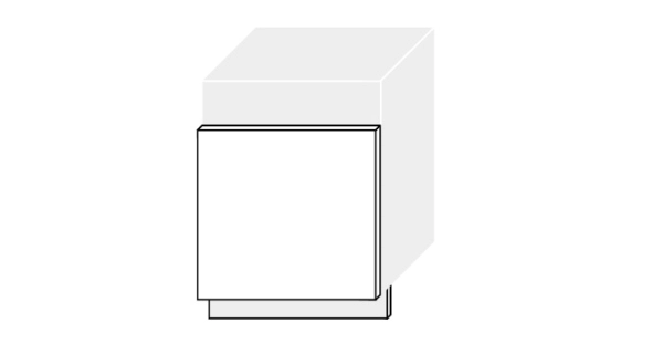 FOLLY, dvířka k myčce ZM 57/60, graphite/grey