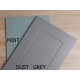FOLLY, potravinová skříň D14DP, dust grey/bílá
