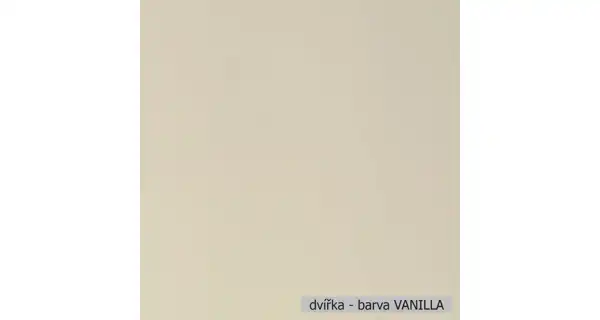 FOLLY, potravinová skříň D14DP, vanilla mat/bílá