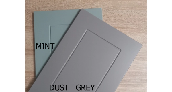 FOLLY, skříňka dolní D2m 90, dust grey/bílá