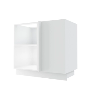 FOLLY, skříňka dolní rohová D13 U, beige mat/bílá