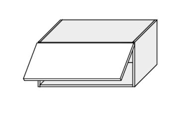 FOLLY, skříňka horní W4b 80, graphite/bílá