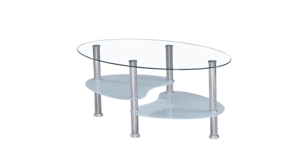 GALID konferenční stolek, ocel/sklo