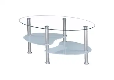 GALID konferenční stolek, ocel/sklo